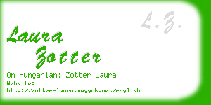 laura zotter business card